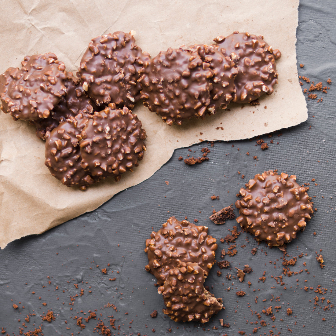 chocolate-cookies-protein-puffed-rice-healthy-recipe