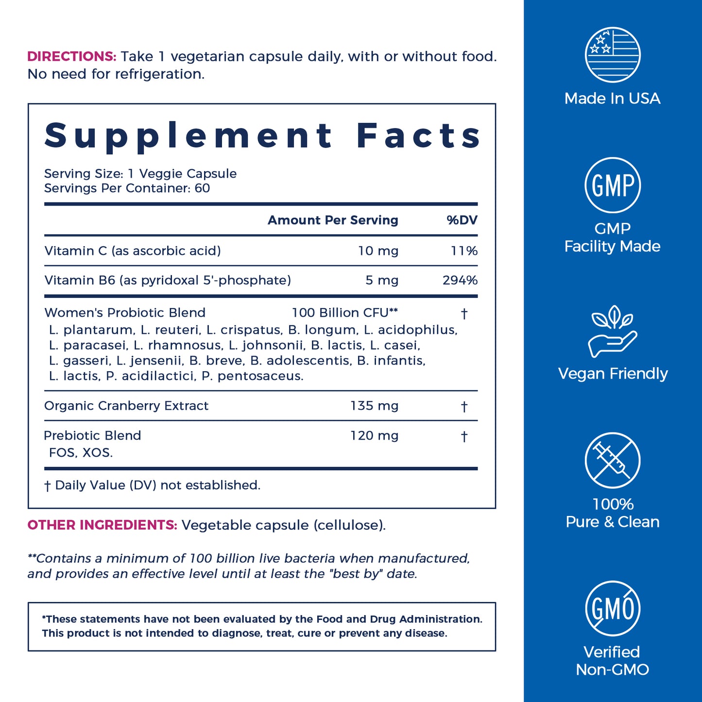 Women’s Probiotics + Vitamins