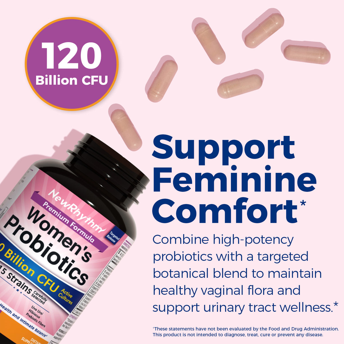 Women's Probiotics 120 Billion CFU