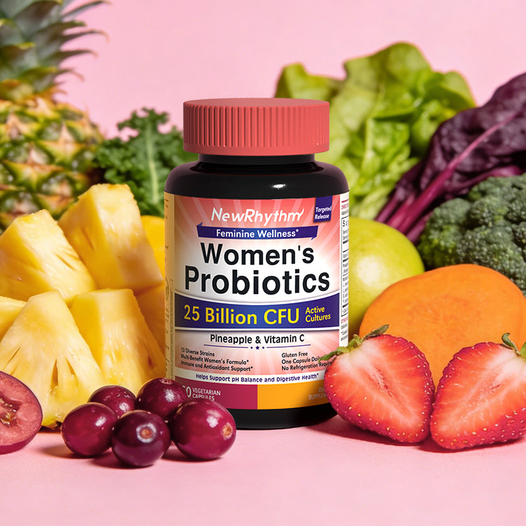 NewRhythm Women's Probiotics supports daily feminine balance and overall wellness